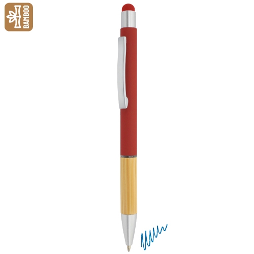 BOLIGRAFO BAMBU "YUYI" ROJO