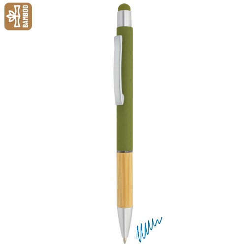 BOLIGRAFO BAMBU "YUYI" VERDE CAZA