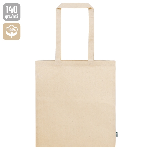 BOLSA ASA DE ALGODON ORGANICO BEIGE
