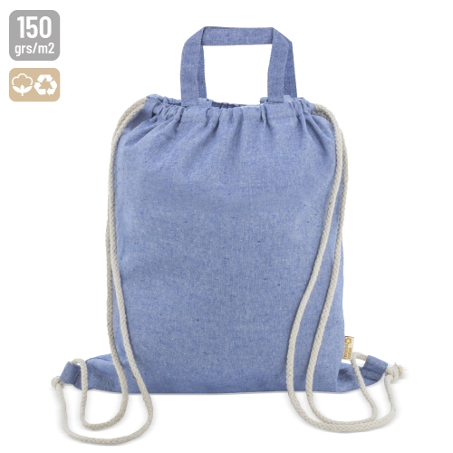 10073-AZ-500x500-1.jpg BOLSA MOCHILA DE ALGODÓN RECICLADO "AGRA" AZUL