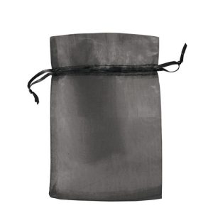 BOLSA REGALO ORGANZA 15*10 CM NEGRO