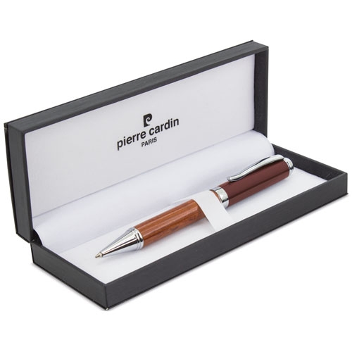 BOLÍGRAFO DE MADERA PIERRE CARDIN BURDEOS