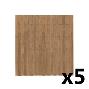 SET 5 POSAVASOS DE BAMBÚ "CEYLAN" OSCURO