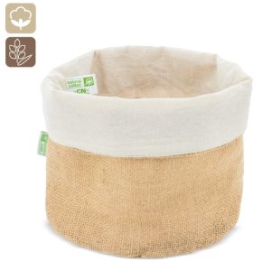 PANERA DE ALGODON Y JUTE NATURAL «PAPÚA» BEIGE