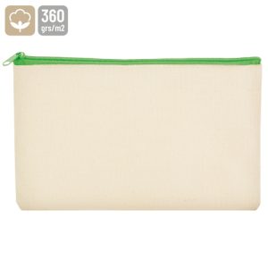 NECESER DE ALGODÓN CANVAS "CHIRRI" VERDE