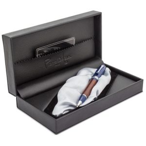 BOLIGRAFO DE MADERA PIERRE DELONE "SAINT DENIS" AZUL