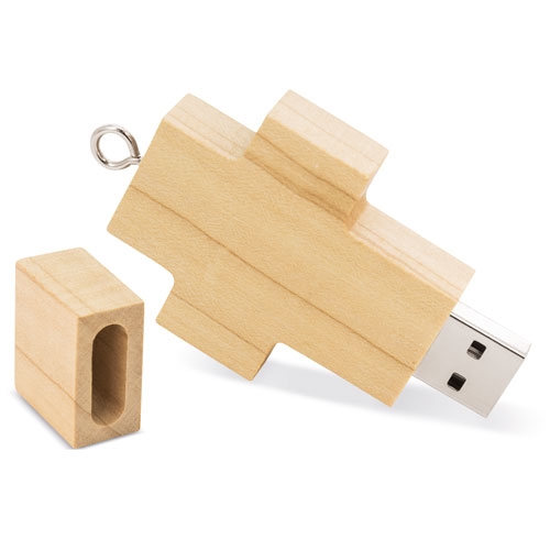 USB CRUZ DE BAMBÚ 32GB "HOLY"