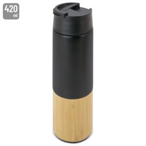 VASO TERMO DOBLE PARED "RAUL" NEGRO