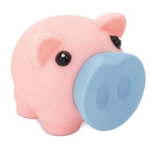 HUCHA CERDITO "BEBITO" ROSA/CELESTE