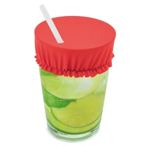 CUBRE VASOS DE TELA "FRESH" ROJO