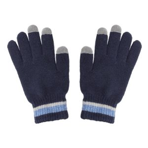 GUANTES TOUCH SCREEN "CANADÁ" MARINO/GRIS