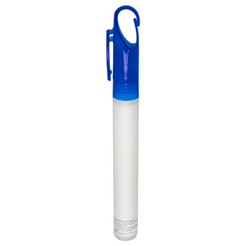 DISPENSADOR MOSQUETON SPRAY SOLAR "PROTECTIVE" AZUL