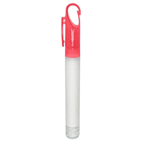 DISPENSADOR MOSQUETON SPRAY SOLAR "PROTECTIVE" ROJO