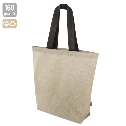 BOLSA ALGODÓN RECICLADO "JAIPUR" NEGRO