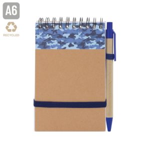 BLOC DE NOTAS A6 "SAFARI" AZUL