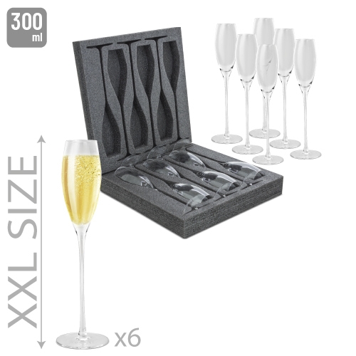PACK 6 COPAS DE CAVA "ARIANA"