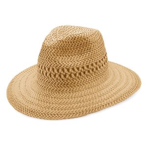 SOMBRERO DE FIBRA NATURAL "CORSO" OSCURO