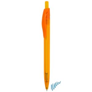 BOLIGRAFO TRANSPARENTE "DAX" NARANJA