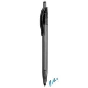 BOLIGRAFO TRANSPARENTE "DAX" NEGRO