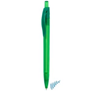 BOLIGRAFO TRANSPARENTE "DAX" VERDE