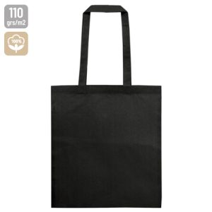 BOLSA ASA ALGODÓN "ROULA" NEGRO