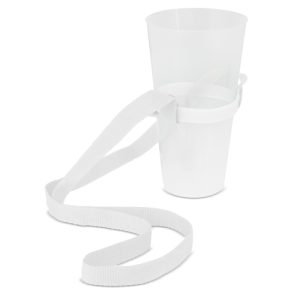 LANYARD PORTAVASOS "RIKI" BLANCO