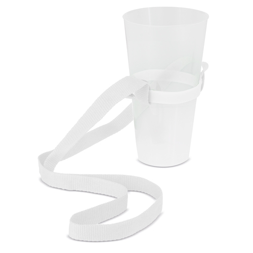 LANYARD PORTAVASOS "RIKI" BLANCO