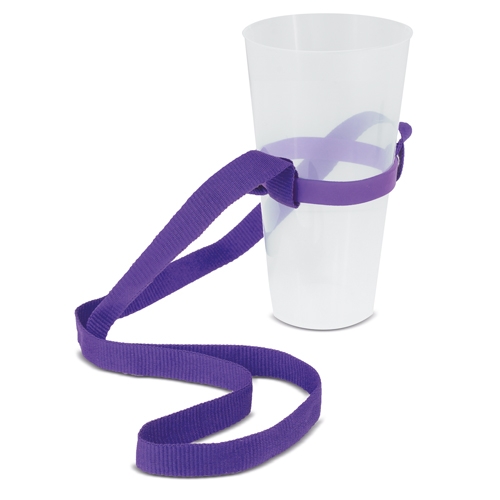 LANYARD PORTAVASOS "RIKI" LILA