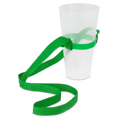 LANYARD PORTAVASOS "RIKI" VERDE