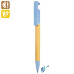 BOLIGRAFO BAMBÚ-FIBRA DE TRIGO "NATURIX" AZUL