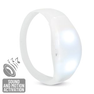 BRAZALETE VIP LUMINOSO LED "FLASHING" BLANCO
