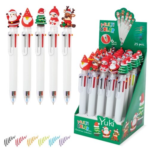 10628-500x500-1.jpg SET NAVIDEÑO BOLIGRAFOS MULTICOLOR "YUKI"