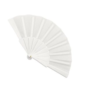 MINI ABANICO 10 VARILLAS "AZAHAR" BLANCO