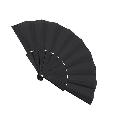 MINI ABANICO 10 VARILLAS "AZAHAR" NEGRO