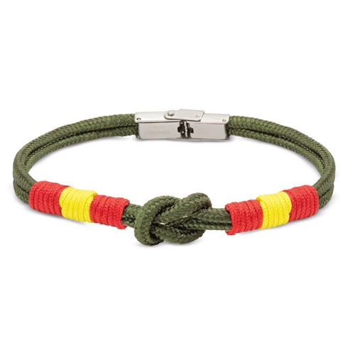 10709-VE-MILITAR-500x500-1.jpg PULSERA BANDERA ESPAÑA "NEW BARLOVENTO" VERDE