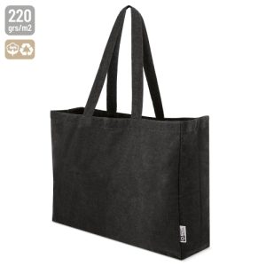 BOLSA DE ALGODÓN XXL "ALMERINAR"  NEGRO