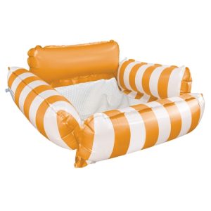 COLCHONETA HINCHABLE "ACUATIK" BLANCO/NARANJA