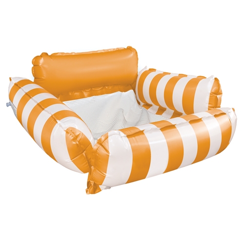 COLCHONETA HINCHABLE "ACUATIK" BLANCO/NARANJA