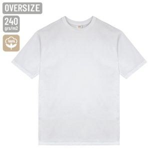 CAMISETA "OVERSIZE 240" BLANCO XS