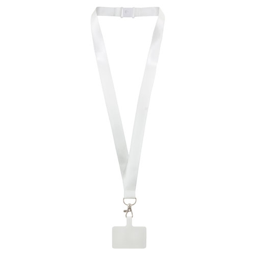 LANYARD PORTA MÓVIL "KEISY" BLANCO