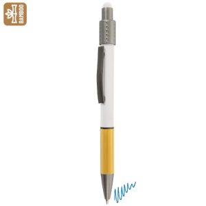 BOLIGRAFO ANTIESTRÉS GIRATORIO CON TOUCH "ENEKO" BLANCO