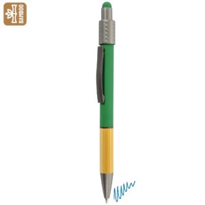 BOLIGRAFO ANTIESTRÉS GIRATORIO CON TOUCH "ENEKO" VERDE