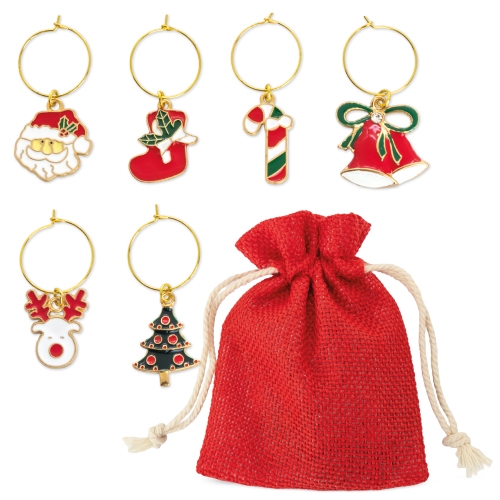 10845-500x500-1.jpg SET DE 6 AROS NAVIDEÑOS PARA COPAS "BRINDIS"