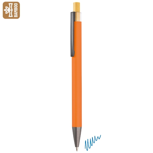 10926-NA-500x500-1.jpg BOLIGRAFO ALUMINIO/BAMBÚ "NOAM" NARANJA