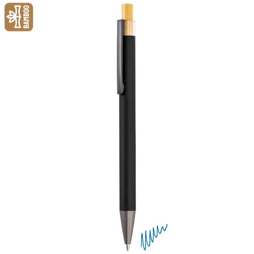 10926-NE-500x500-1.jpg BOLIGRAFO ALUMINIO/BAMBÚ "NOAM" NEGRO