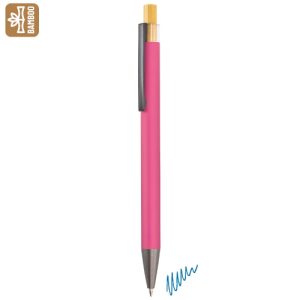 BOLIGRAFO ALUMINIO/BAMBÚ "NOAM" ROSA