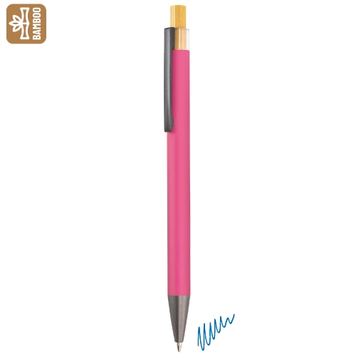 BOLIGRAFO ALUMINIO/BAMBÚ "NOAM" ROSA