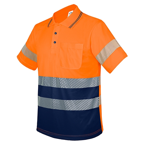 10955-3XL-NA-MA-500x500-1.jpg POLO CON BOLSILLO Y BANDAS REFLECTANTES ELÁSTICAS “QVO” NARANJA/MARINO 3XL