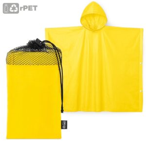 PONCHO CON REJILLA "AVENTURA" AMARILLO