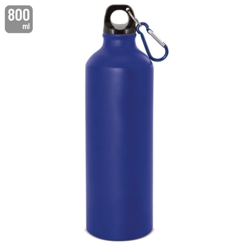 10990-AZ-500x500-1.jpg BOTELLA DE ALUMINIO CON MOSQUETON 800 ml. "TUAREG" AZUL